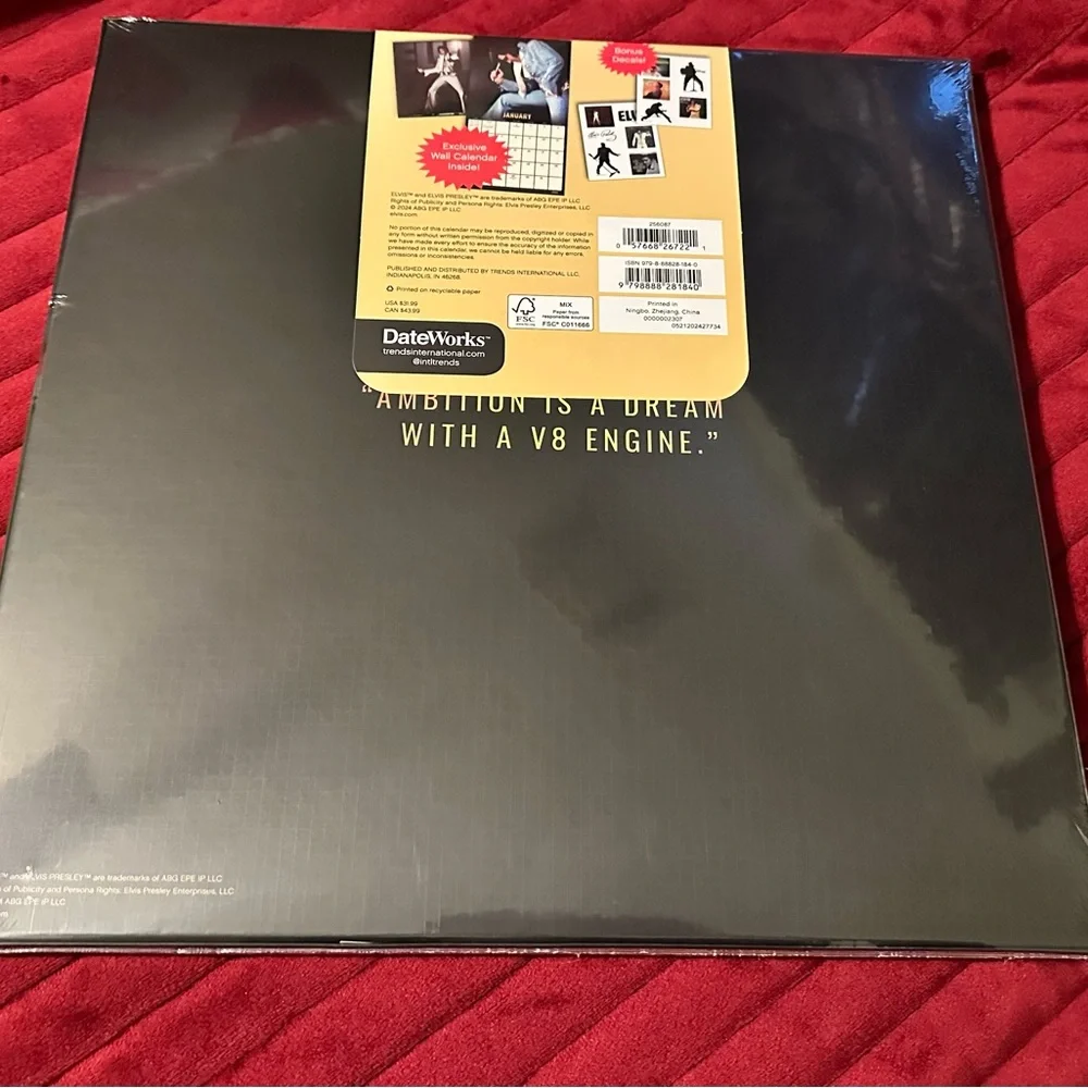 Elvis Presley 2025  Collector's Edition Calendar (NIP)